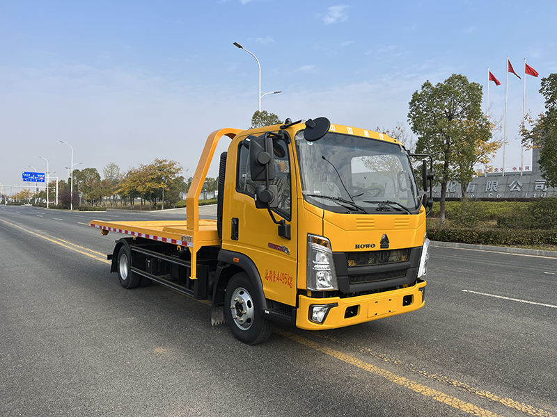 國(guó)六藍(lán)牌重汽豪沃全落地清障車(chē)（重載型）